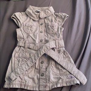 Striped casual infant dress